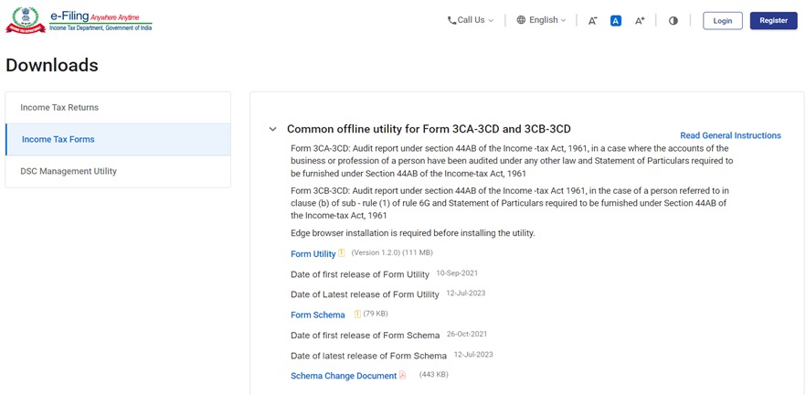 Income Tax Portal Update Cbdt Releases Common Utility For Form Ca Cd